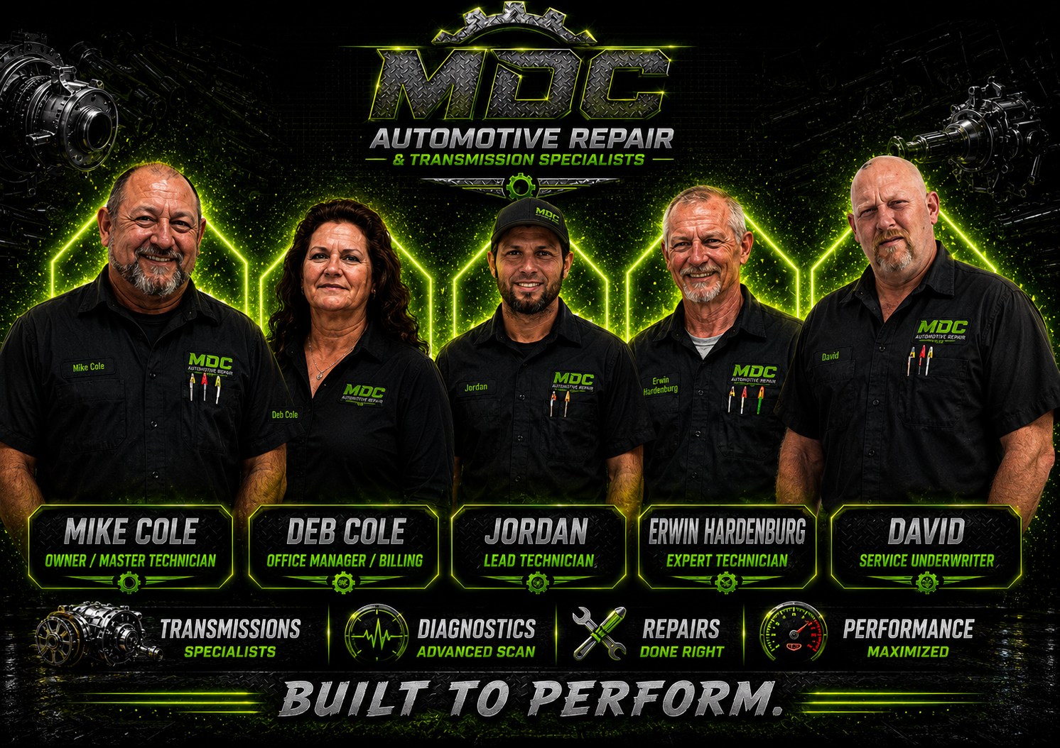 The MDC Automotive Repair team